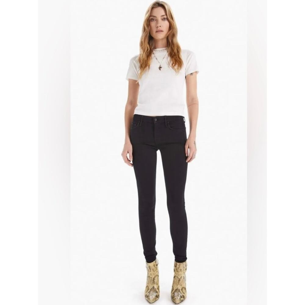 Mother The Looker Not Guilty Black Jeans‎ Ankle Skinny Jeans Women's 27 Capsule